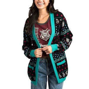 Bioworld - Harry Potter Hogwarts House Holiday Cardigan